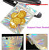 100 Pcs Holographic Resealable Packaging Bags, Cute Smell Proof Foil Pouch for Small Business Supplies, 4x6 inch