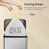 EKO Easy-Dispense Roll, 60 Count Extra-Strong Drawstring Trash Bags, 8 Gallon Clear White Can Liners