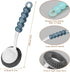 Stainless Steel Scrubber Dish Brush with Handle, Metal Scrubbers for Cleaning Dishes, Pots, Pans, Grills, Sinks
