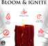 Thorn Drip Candle for Relaxation & Wellness, Unscented Paraffin Body Wax, Perfect Spa Gift, 1 Piece, Red