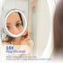 Snowflakes 10x Magnifying Lighted Makeup Mirror with Lights, Suction Cups, and 360° Swivel – Touch Control, 3 Light Modes – Ideal for Home, Bathroom Vanity, and Travel by SNOWFLAKES SNOWFLAKES