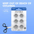 Voniko CR2032 3V 5 Pack 7 Lithium Batteries for Child Safety, Compatible with AirTag, Key Fobs, Thermometers, Scales