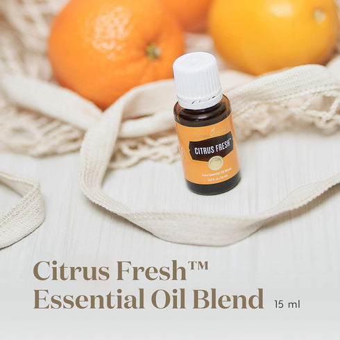 Young Living Citrus Fresh Essential Oil - 15ml Bottle for Energizing Aromatherapy - Uplifting Citrus Blend - Energize Your Senses - Invigorate Your Space
