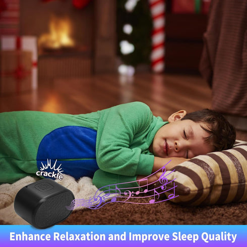 GUSUCIN Fireplace Crackling Sound Maker for Electric Fireplace, Rechargeable Realistic Fireplace Sound Box, Fire