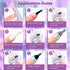 RARJSM Pearl Gel Nail Polish - Glitter Drawing Dark Red Shimmer Mermaid Nail Gel, Soak Off UV Cure for DIY Manicure