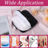 Josojoou Cute Bow Sanitary Napkin Storage Bag with Dividers and Zipper, Cute Period Bag Pouch, Portable Tampon Holder