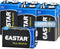 9V Batteries - Alkaline 9 Volt Batteries (6 Pack) for Smoke Detectors, Long-Lasting Power for Low Drain Devices