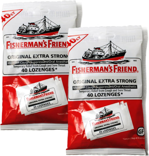 Fisherman's Friend Original Extra Strong, 2 Packs of 40 Count