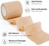 JHGIC 3inch*8rolls) Self Adhesive Bandage Wrap,Bandage Tape,Medical Tape,Vet Tape,Athletic Tape Gauze,for First
