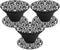MightySkins Skin for PopSocket - Black Damask | Unique Vinyl Decal Wrap Cover | Easy to Apply, Remove, Change Styles |