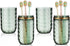 2PCS Travel Toothbrush Case, Portable Toothbrush Holder, Storage Container for Home, Bathroom, Trip, Green