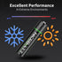 NICEBATT 1100mAh, -8 Count Rechargeable AAA Batteries Premium NiMH Triple A Battery Low Self Discharge