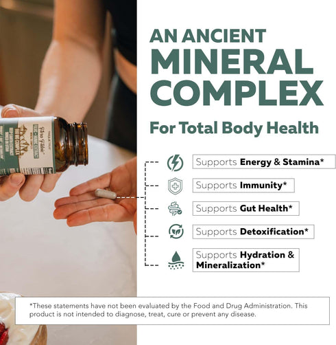 Flora Fulvic | Fulvic Acid + Humic Acid Complex – 550 mg | Immunity, Gut, Digestion Support, 60 Capsules