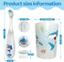 Lily's Home Kids Flashing Timer Toothbrush | Soft Bristles, Light-Up Brushing for Children - Shark Design