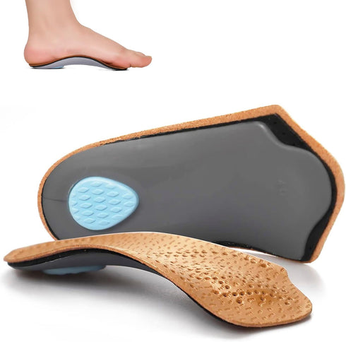 Arch Support Insoles for Women/Men, 3/4 Plantar Fasciitis Insoles, High Arch Supports for Flat Feet, Foot Pain Relief