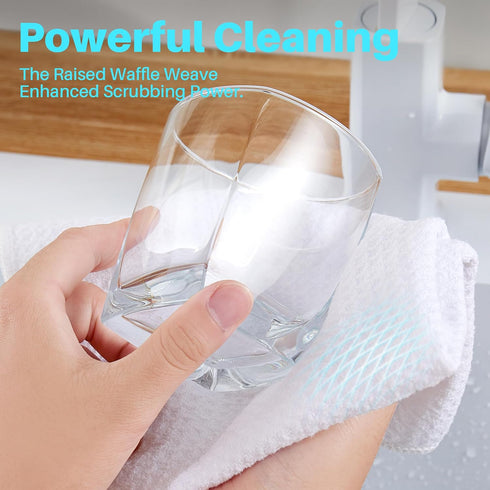 Kitchen,6 Pack,White,15.715.7 inch JOYMOOP Large Microfiber Waffle Weave Cleaning Cloth,Highly Absorbent Kitchen