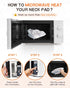 Hihealer Microwave Heating Pad - Microwavable Moist Heat Pad for Cramps, Joints, Neck Pain Relief - Reusable Self-Care