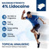 Sumifun 4% Lidocaine Pain Relief Patches, 15 Count Maximum Strength Numbing Gel Patch for Muscle Soreness