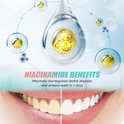 Xinlly 24 Niacinamide Whitening Toothpaste, Hydroxyapatite Toothpaste, Effectively Whitens Teeth, Protects Tooth