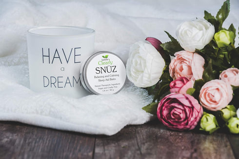 SNUZ Natural Sleep Aid Aromatherapy Balm - Essential Oil Blend for Improved Sleep Quality, Vegan Product