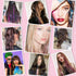 Umylar Clip in Hair Tinsel Pack of 12 Pcs 20 Inch Glitter Blue Tinsel Hair Extensions