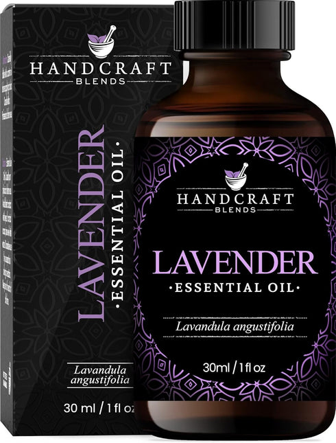 Handcraft Blends Lavender Essential Oil, 1 Fl Oz, 100% Pure and Natural for Diffuser and Aromatherapy