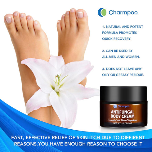 Ingredients-50g Athletes Foot Treatment-Antifungal Cream-Treatment for Jock Itch,Ringworm, Psoriasis,Eczema,Rash-Anti