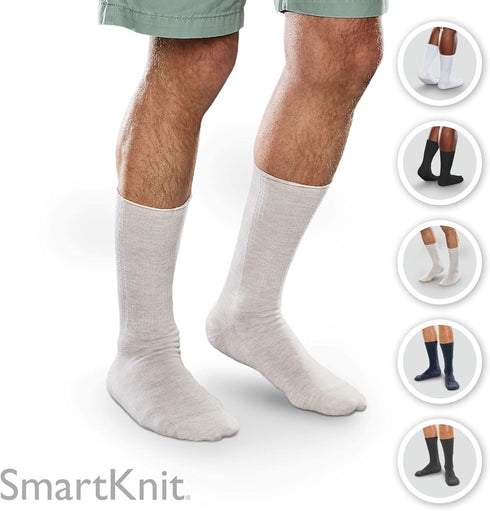 Seamless 3 Pack (6 Count) Diabetic Crew Socks