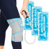 Vive Compression Knee Ice Wrap - Reusable Brace with Air Pump for Hot/Cold Therapy, Adjustable Pack for Sports Injuries