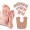 MoyRetty 60pcs U-Shaped Felt Callus Pads, Metatarsal Pads Self-Stick Cushions Protect Calluses from