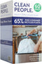 Clean People Trash Bags, Tall Drawstring Kitchen Garbage Bags, 13 Gallon Capacity, 60 Bags, Unscented