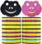 SmilePowo 12 Pack Frog Dual-Sided Multi-Functional Premium Cleaning Sponges – Dishwashing Sponge for Heavy Duty Scouring