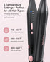 Wavytalk Mini Flat Iron, 3/10" Pencil Straightener for Short Hair, Pixie Cut, Bangs, with Anti-Pinch Design