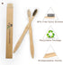 Virgin Forest Bamboo Toothbrushes, Eco Friendly BPA Free Soft Bristles, Biodegradable Natural Wooden Toothbrushes, Set