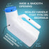 Tilcare Urinals for Men Glow in The Dark Lid (2 Pack) - 32oz/1000mL Thick Plastic Bedpan Bottle with Screw-on Lid
