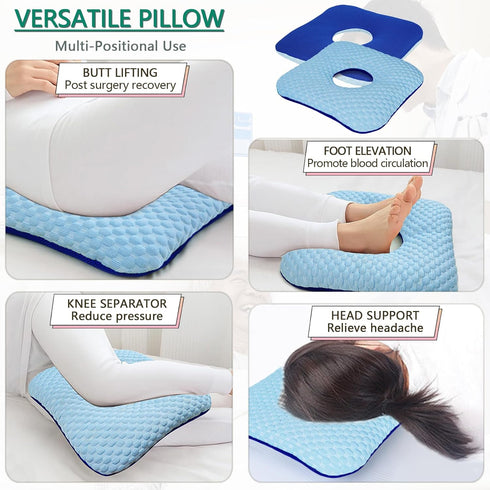 Tailbone Pack 1) Anti-Bedsore Cushion, Donut Pillows, Pressure Ulcer Cushions, Pillow Pain Relief Mat, Soft Pad of Bed