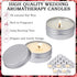MTLEE 50 Pcs Wedding Scented Candles Gift Travel Tin Candle Aromatherapy Candle for Christmas Winter Baby Shower Favors