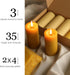 NUOREEL 140H (3Pack, Natural Beeswax Candles Lavender/Sandalwood/Vanilla Sky Scented, Burn Time,Prayer Home Decor