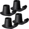 4 Pack Walker Skis Glides for Folding Walkers - Mobility Aid Accessory for Seniors