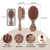 RHOS Mini Hair Brush for Women, Men, Kids - Travel Size Small Cushion Paddle Brush with Soft Bristles