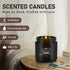 Set 24 Pack,Black, Set Scented Candle Candle for Home Scented, Odor Eliminating, Stress Relief, Long Lasting Soy Wax