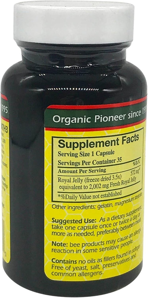 YS Eco Bee Farms 35 YS BEE Farms Pure Royal Jelly Capsules, CT