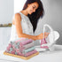 Rachan 11Pack (Purple-grey10 6") Kitchen Dish Cloths, Reusable Dish Towels, Nonstick Oil Washable Fast Drying, Super