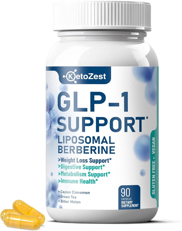 KetoZest GLP-1 Support Weight Loss Supplement - 15-in-1 GLP1 Support for Weight Management