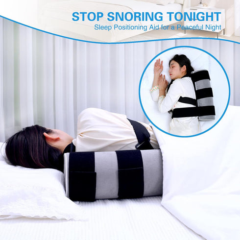 SJFFDP Side Sleep Trainer for Positional Sleep Apnea - Anti Snoring Device to Prevent Back Sleeping, Sleep Positioner