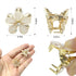YISSION 20Pcs Mini Flower Hair Clips, Rhinestone Small Flower Hair Claw Clips for Girls & Women