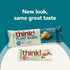 think! Vegan High Protein Bars, Peanut Butter Chocolate Chip, 13g Protein, 10 Count, Non-GMO, No Artificial Sweeteners