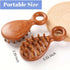KINTEGOOD Sandalwood Head and Scalp Massager Comb, Wide Tooth Wooden Gua Sha Tool with Ergonomic Handle for Stress