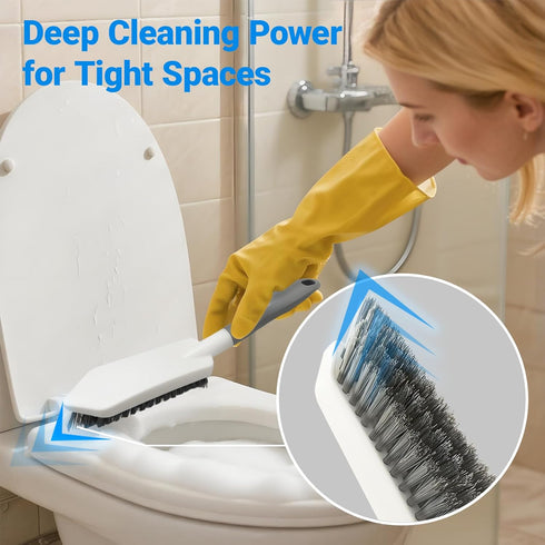 SSINBOANGI 2 Pack Set Heavy Duty Scrub Brush with Hard Bristle, Cleaning Brush Designed for Bathroom, Shower, Bathtub