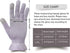 MIG4U Moisturizing Beauty Gloves - Touchscreen Overnight Sleeping Gloves for Women with Dry Hands (Grey Purple, 3 Pairs)